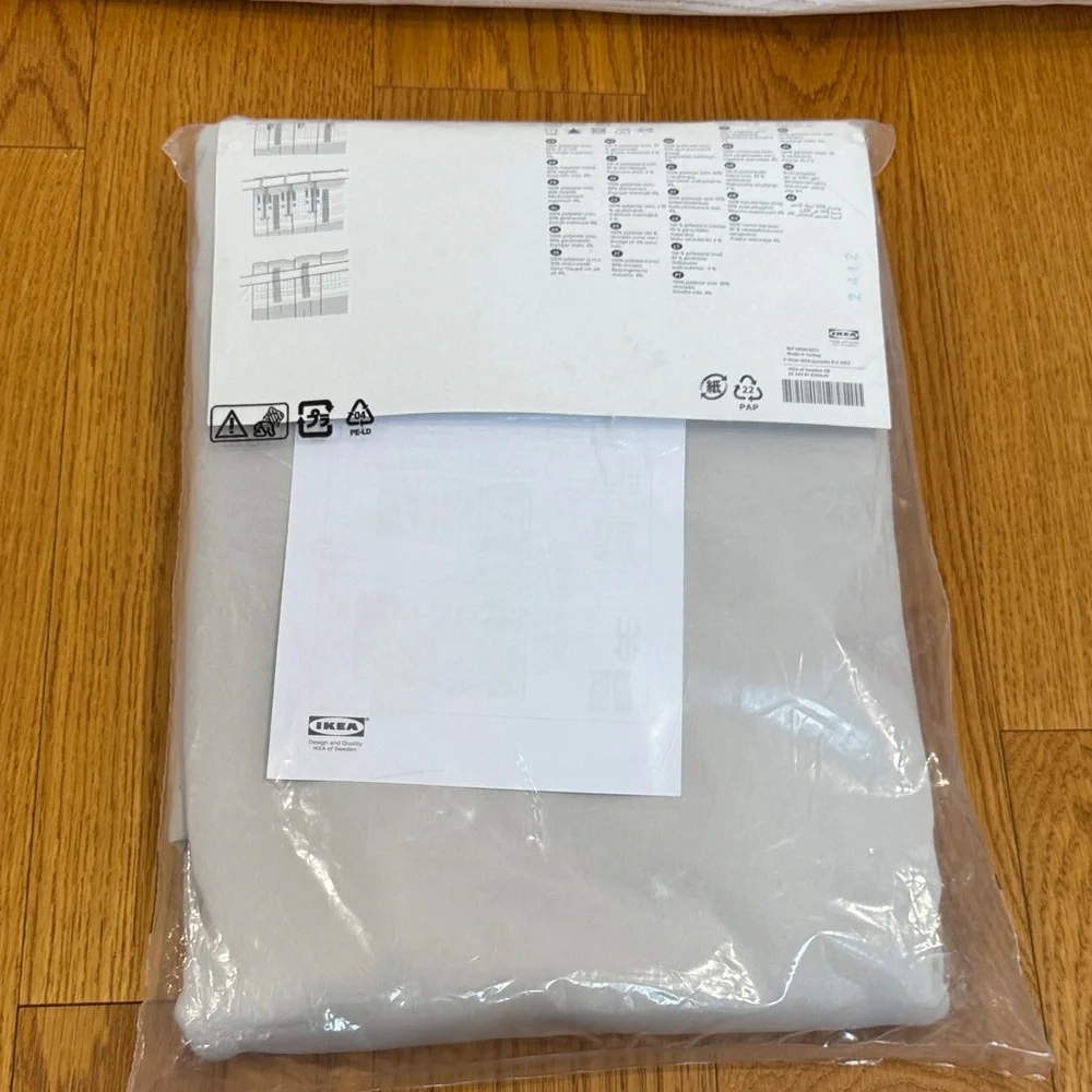 IKEA MAJGULL Blackout Curtains – Light gray/ Cream 57x84